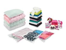 Вакуумиращи пликове за съхранение на дрехи и аксесоари