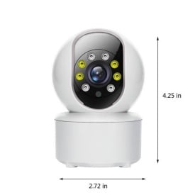 Камера 360° WiFi охранителна, с 2MP, 2-посочно аудио и нощен цвят – Бебефон