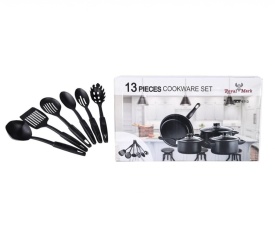 Комплект съдове за готвене от 13 части, незалепващо покритие