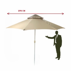 Плажен чадър  в два размера 220см  и  270см диаметър 