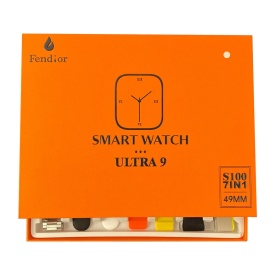 Смарт часовник watch S100 ultra 7 in 1 strap HD, с различни каишки