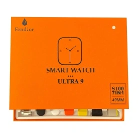 Смарт часовник watch S100 ultra 7 in 1 strap HD, с различни каишки