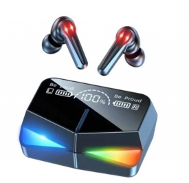 Безжични слушалки с LCD дисплей и зареждащ кейс HF28
