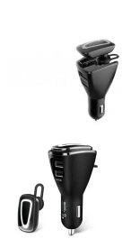 Безжични слушалки с USB зарядно за кола - HF15