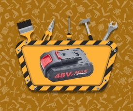 Високоефективна литиево-йонна батерия 48V MAX – Максимална мощност за вашите инструменти - Img 3