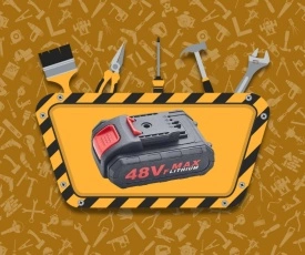 Високоефективна литиево-йонна батерия 48V MAX – Максимална мощност за вашите инструменти - Img 3