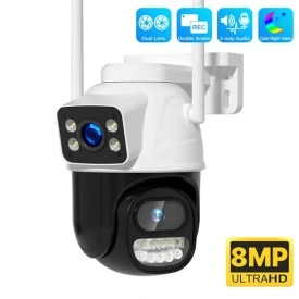 Външна 8MP WiFi Безжична Камера 4K с Автоматично Проследяване и iCsee APP