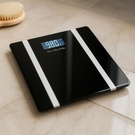 Дигитален Кантар Rosberg с Bluetooth – Интелигентен Анализ на Теглото и Телесна Маса до 180кг