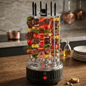  скара за барбекю с 6 вертикални шиша