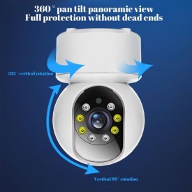 Камера 360° WiFi охранителна, с 2MP, 2-посочно аудио и нощен цвят – Бебефон