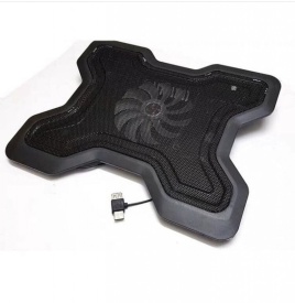 Охладител за лаптоп – Мощно охлаждане с безшумен вентилатор и RGB ефект