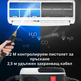 Парочистачка 2500W с 6 скорости и 1,2L резервоар – Мощно почистване с пара за дома - Img 5