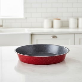 Премиум кръгла тава с мраморно покритие