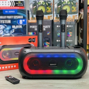Преносима караоке Bluetooth колонка със светлини