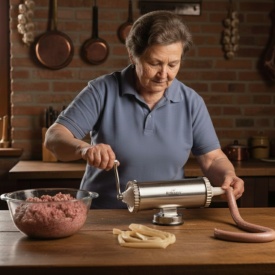 Със здрава стоманена конструкция и хоризонтален дизайн, пълначката осигурява максимална стабилност и контрол, като елиминира проблемите с разливането и неравномерното пълнене.