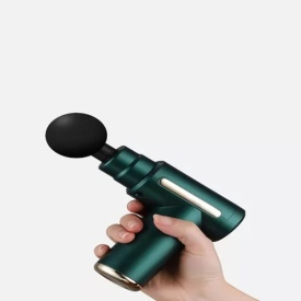 Безжичен вибрационен масажен пистолет  с 4 приставки и 5 скорости