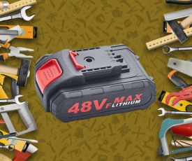 Високоефективна литиево-йонна батерия 48V MAX – Максимална мощност за вашите инструменти - Img 1