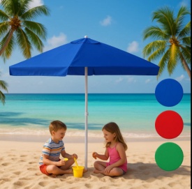 Елегантен квадратен градински чадър за стил и защита - Img 3