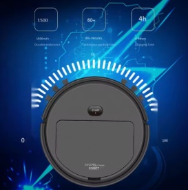 Интелигентна прахосмукачка робот 3в1 две четки и моп за почистване на домакинство