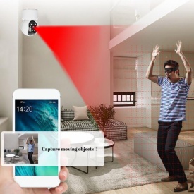 Камера 360° WiFi охранителна, с 2MP, 2-посочно аудио и нощен цвят – Бебефон