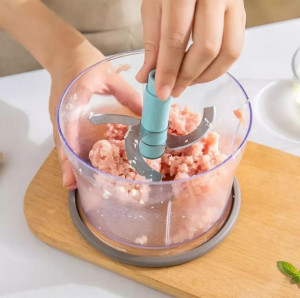 Кухненски робот, чопър с три остриета и ръчно предпазно заключване, 1,5 л - Img 5