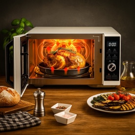 Микровълнови печки Toshiba MW3-AC26SF (26 L) и MW3-SAC23SF (23 L) – С грил, конвекция и Air Fry