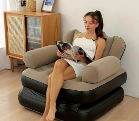 Надуваем фотьойл 5 в 1 SuperSofa - Пет вида комфорт в едно удобно решениена - Img 3