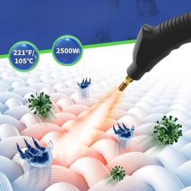 Парочистачка 2500W с 6 скорости и 1,2L резервоар – Мощно почистване с пара за дома - Img 2