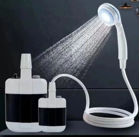 Преносим душ за къмпинг, компактен, USB зареждане, батерия 2200 mAh