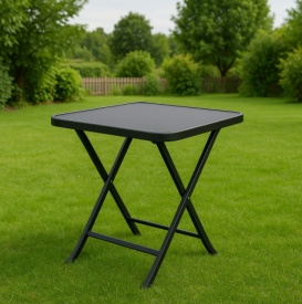 Сгъваема маса Muhler със стъклен плот – Стил и функционалност за всяко пространство