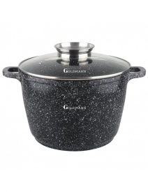 Тенджерата Goldmann е перфектният избор за приготвяне на големи количества храна с лекота и ефективност. Със своето висококачествено керамично покритие и издръжлив лят алуминий, тя е създадена да задоволи всички ваши кулинарни нужди