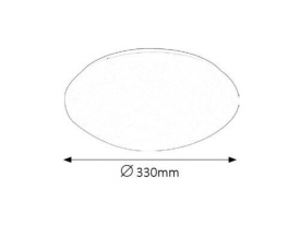 LED плафон за баня Simple, 18W, IP 44