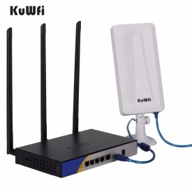 WiFi рутер и външна антена за прихващане и излъчване на WiFi сигнал WFR190
