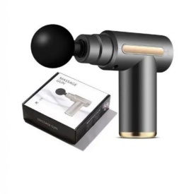 Безжичен вибрационен масажен пистолет  с 4 приставки и 5 скорости