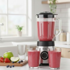 Блендер Oliver Voltz OV51162E 800W – Силна мощност, стъклена кана и надеждност за всеки ден