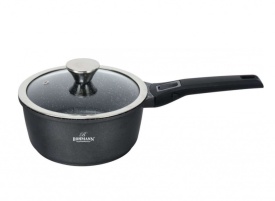 Касерола с капак Bohmann – 20 см, 2.5 л, лят алуминий, мраморно покритие, подвижна дръжка, индукция