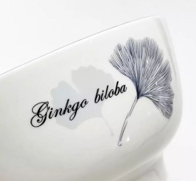 Керамична купа Гинко в два размера 12.7 см. и 15.2 см.