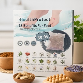 Комплект за Детокс и Релакс на Краката – 20 Сашета с 18 Билки + Сгъваем СПА Леген