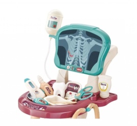 Комплект за игра на доктор, с количка, 29 аксесоара