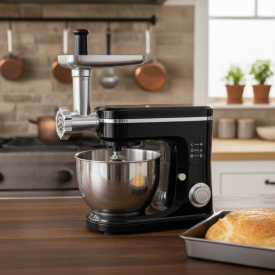 Кухненски робот Michelino 3в1: Планетарен миксер, блендер и месомелачка за лесно и бързо готвене