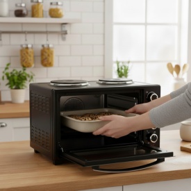 Малка готварска печка TERMOMAX TXC56CL: Компактно Комбинирано Решение с Голям Обем - Img 4