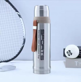 Спортен термос от неръждаема стомана 750ml сив