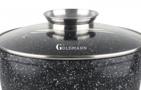 Тенджерата Goldmann е перфектният избор за приготвяне на големи количества храна с лекота и ефективност. Със своето висококачествено керамично покритие и издръжлив лят алуминий, тя е създадена да задоволи всички ваши кулинарни нужди