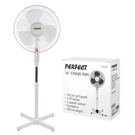 Вентилатор PERFECT FM-3120 16 инча с бели перки