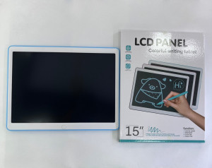 Голям LCD таблет за писане и рисуване цветен, 15 инча,