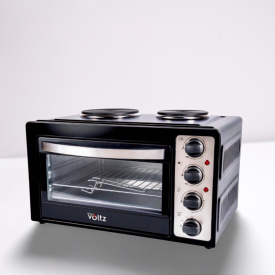 Готварска печка Voltz OV51441D45 с 2 котлона-1000W\600W, 45 литра