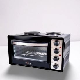 Готварска печка Voltz OV51441D45 с 2 котлона-1000W\600W, 45 литра