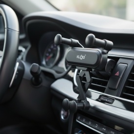Гравитационна стойка за телефон за кола KLGO Z19 – 360° въртене, монтаж на въздуховод