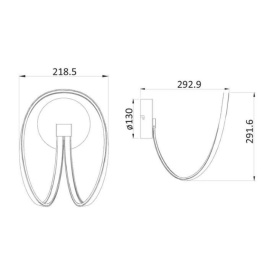 Енергийно ефективен LED аплик за стена 20W - съвременен дизайн и висококачествено осветление