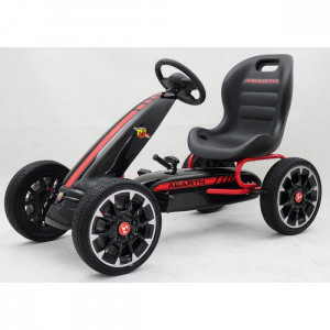 Картинг с меки гуми ABARTH PEDAL GO KART